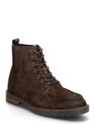 Tommy Hilfiger Cleated Hilfiger W Sde Moc Boot Brun