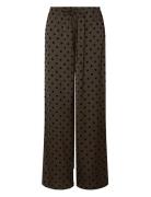 Pieces Pcjytta Mw Straight Satin Pants Wvn D2D Brun