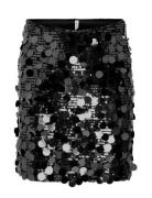 Kids Only Kogjadel Sequins Skirt Wvn Svart