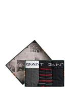 GANT Striped Trunk 3-Pack Gift Box Svart