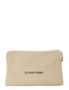 STUDIO FEDER Celia Toiletry Bag - Canvas Beige
