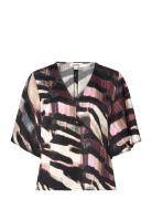 Soaked In Luxury Slciela Blouse Ss Multi/patterned