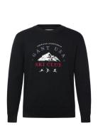 GANT Embroidered Graphic C-Neck Svart