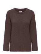 ONLY Onlmaggie Life Ls Loose O-Neck Cc Knt Brun