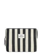 Mads Nørgaard Knit Stripe Computer Sleeve Small Svart