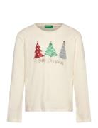 United Colors Of Benetton T-Shirt L/S Kräm