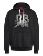 HUGO Hoodie Wash_01-Rb25 Svart