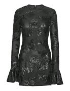 ROTATE Birger Christensen Sequins Ls Mini Dress Svart