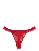 Lindex Brief Thong Low Recycle Iris L Röd