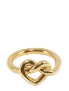 Jane Koenig Big Tied Heart Ring Guld