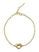 Jane Koenig Tied Heart Bracelet Guld