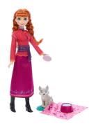 Frost Disney Frozen Anna Fashion Doll & Wolf Cub Figure With 4 Nurturi...