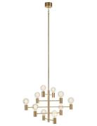 Markslöjd Lighting Paris Pendant 10L Dark Brass Guld