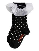 Mini Rodini Polka Dot Frill 1-Pack Socks Svart