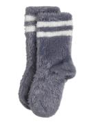 Mini Rodini Stripe Fluffy 1-Pack Socks Grå