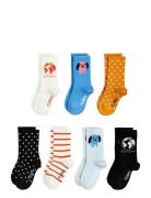 Mini Rodini Doggie 7-Pack Socks Vit