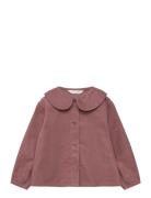 Mango Corduroy Blouse With Baby Collar Rosa