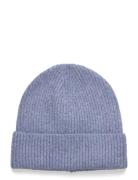 Mango Ribbed Lurex Hat Blå