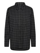 A Part Of The Art Bold Shirt Black Check Grå