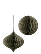 Broste Copenhagen Christmas Mix Ornaments Khaki Green