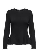 ONLY Onlkenya L/S Peplum Top Jrs Svart