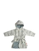 D By Deer Bathrobe Sea Friends Blue 1-2Y Blå