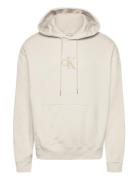 Calvin Klein Jeans 350Gsm Fleece Gift Giving Hoodie Kräm