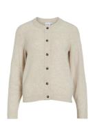 Vila Vivioli O-Neck Rib Knit Cardigan-Noos Kräm