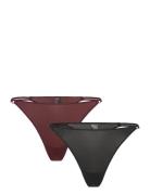 Weekday 2-Pack Tanga Thongs Burgundy