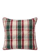 Lexington Home Quilted Checked Linen/Cotton Pillow Cover Multi/pattern...