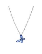 Pandora Butterfly Sterling Silver Collier With Cornflower Blue Crystal...