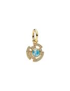 Pandora Marvel Iron Man 14K Gold-Plated Dangle With Clear Cubic Zircon...