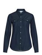 Vila Vibista Denim Shirt-Noos Marinblå