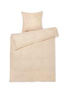 Juna Monochrome Lines Påslakanset 150X210 Cm Se Beige