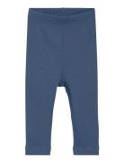 Minymo Leggings Rib Blå