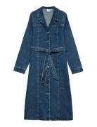 Vero Moda Vmtelly Ls 7/8 Dnm Dress Vi3474 Blå