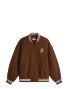 Tommy Hilfiger Df Wool Varsity Bomber Brun