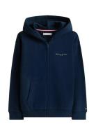 Tommy Hilfiger Mini Corp Zip Through Hoodie Marinblå