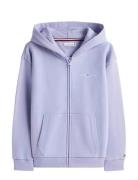 Tommy Hilfiger Mini Corp Zip Through Hoodie Lila
