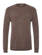 Hollister Long Sleeve Thermal Crew Brun