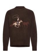 Abercrombie & Fitch Western Graphic Crew Brun