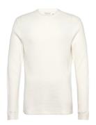 Abercrombie & Fitch Long Sleeve Classic Waffle Tee Kräm