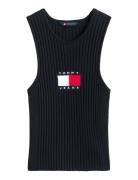 Tommy Jeans Tjw Rib Racer Tank Svart