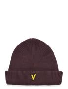 Lyle & Scott Brim Beanie Burgundy