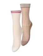 Becksöndergaard Zilla Sporty Cotta Sock 2 Pack Beige