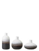 Bloomingville Vase, Multi Farvet, Stentøj Sæt Of 3 Multi/patterned