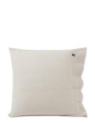 Lexington Home Striped Organic Cotton Flannel Pillowcase Beige