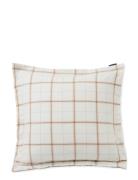 Lexington Home Checked Cotton/Cashmere Flannel Pillowcase Beige