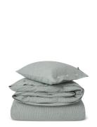Lexington Home Striped Cotton Flannel Bed Set Grå