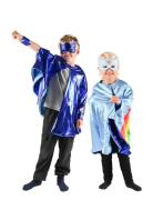 Den Goda Fen Cape W Accessories Rainbow Blå